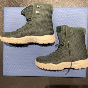 Jordan Green and Cream Men's Rain & Snow Boots